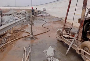 张家界公路钻孔施工